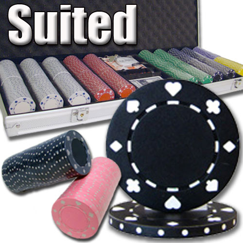500 Count - Custom Breakout - Poker Chip Set - Suited 11.5 G - Aluminum Case