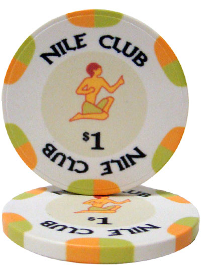 $1 Nile Club 10 Gram Ceramic Poker Chip