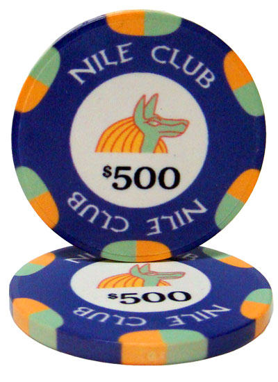 $500 Nile Club 10 Gram Ceramic Poker Chip