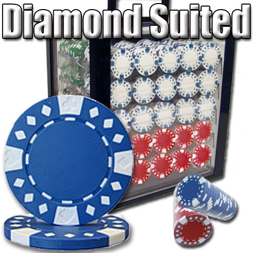 1000 Count - Custom Breakout - Poker Chip Set - Diamond Suited 12.5G - Acrylic