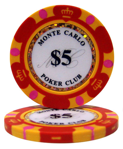 $5 Monte Carlo 14 Gram Poker Chips