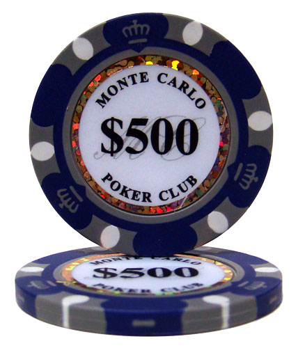 $500 Monte Carlo 14 Gram Poker Chips