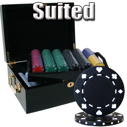 500 Count - Custom Breakout - Poker Chip Set - Suited 11.5 G - Mahogany