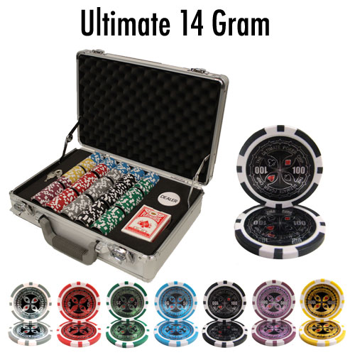 300 Count - Pre-Packaged - Poker Chip Set - Ultimate 14 G - Claysmith