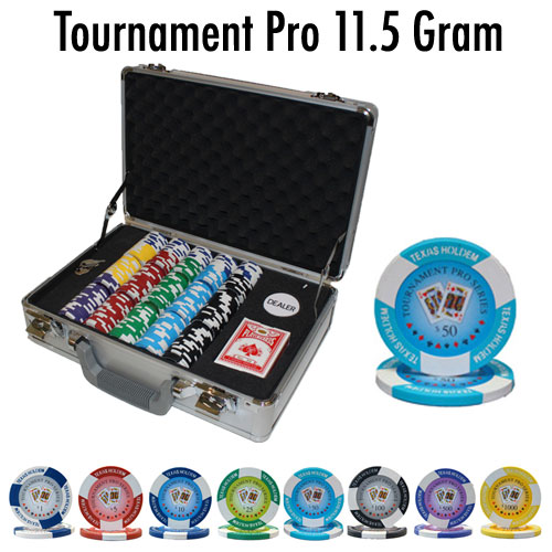 300 Count - Pre-Packaged - Poker Chip Set - Tournament Pro 11.5G - Claysmith