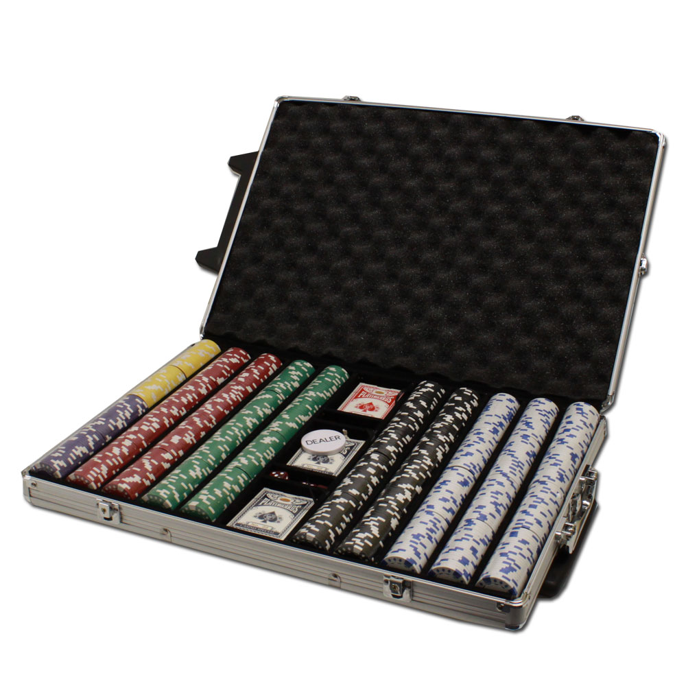 1000 Count - Pre-Packaged - Poker Chip Set - Diamond Suited 12.5G - Rolling