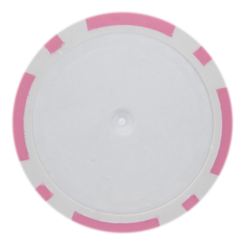 Roll of 25 - Pink Blank Poker Chips - 14 Gram