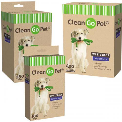 Clean Go Pet Lavender Scent Doggy Waste Bags 250Ct