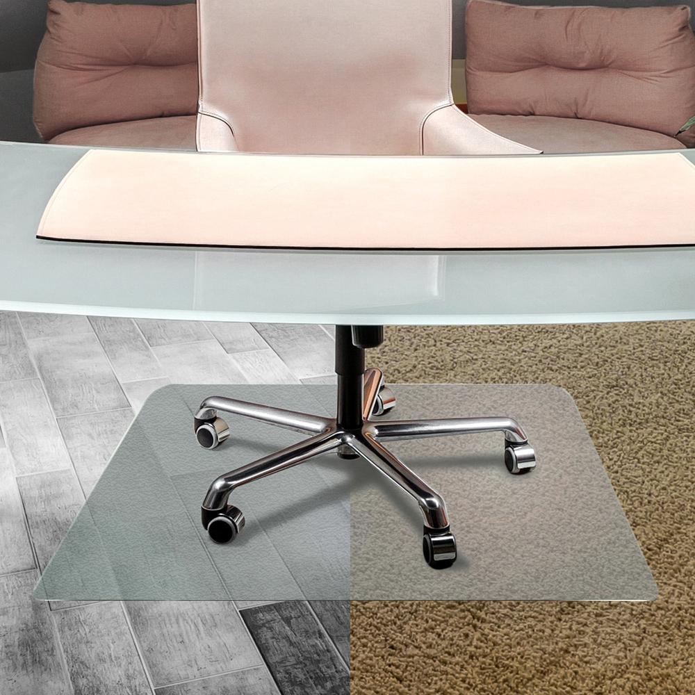 Cleartex UnoMat Hard Floor/Very Low Pile Chair Mat - Floor, Hard Floor - 53" Length x 48" Width x 74.8 mil Thickness - Polycarbo