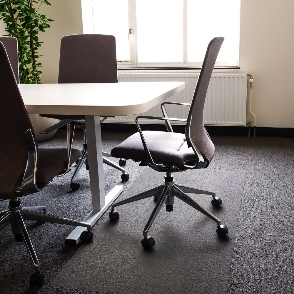 Cleartex XXL General Office Mat, Rectangular, Strong Polycarbonate, For Carpets, Size 60" x 118"