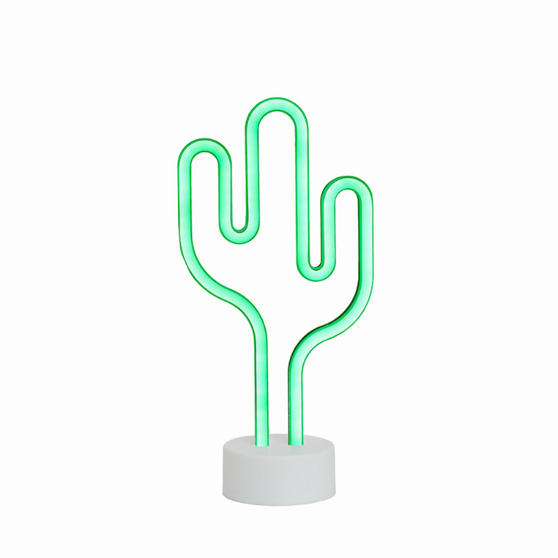 Cactus LED Neon Desk Lamp