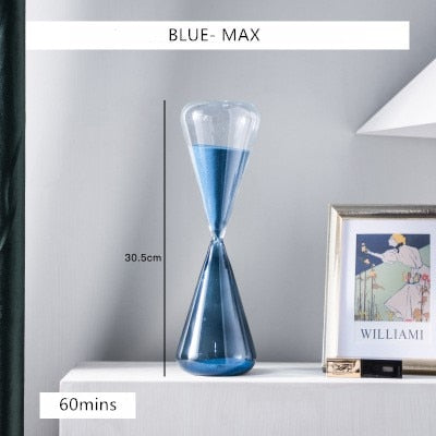 Hourglass Sand Timers 60mins Blue