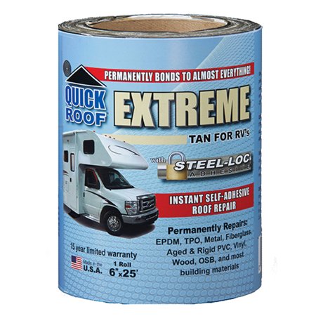 Quick Roof Extreme - Tan For Rv's 6Inx25Ft