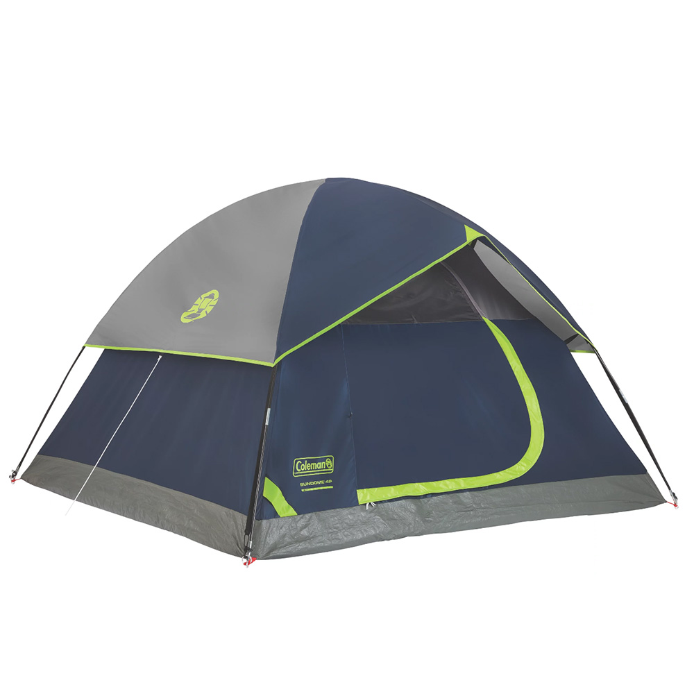 Coleman Sundome 4-Person Camping Tent - Navy Blue & Grey