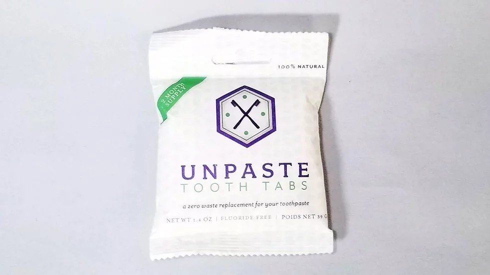 Unpaste Zero Waste Dental Cleaning Tablets