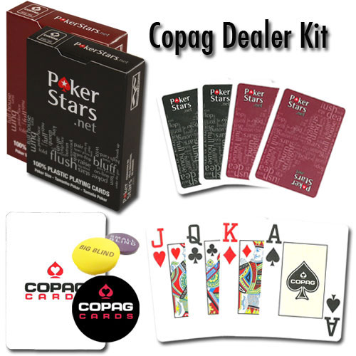 Copag Dealer Kit - Pokerstars.net Red/Black