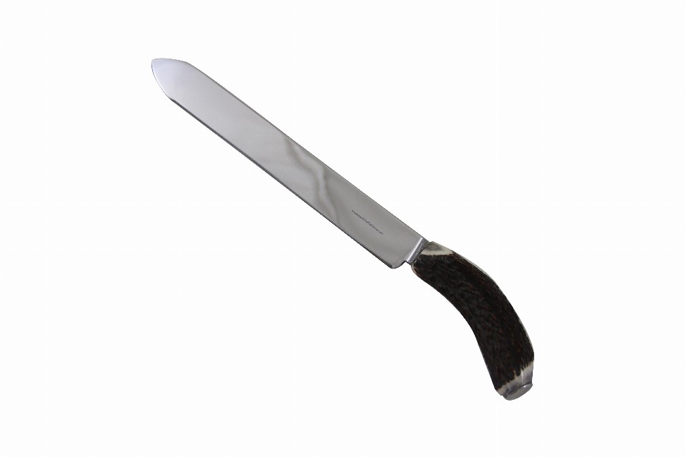 Horn Handle  Naturally Shed 13.5" Brides Knife Stainless Blade