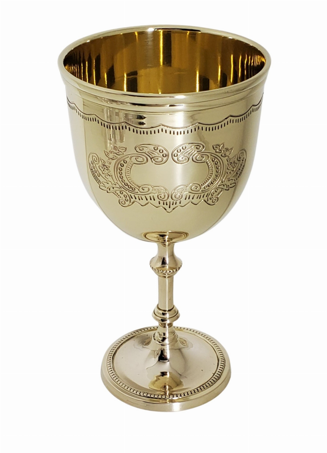 Manchester 8.5" Goblet Gold Finish (Solid Polished Brass)