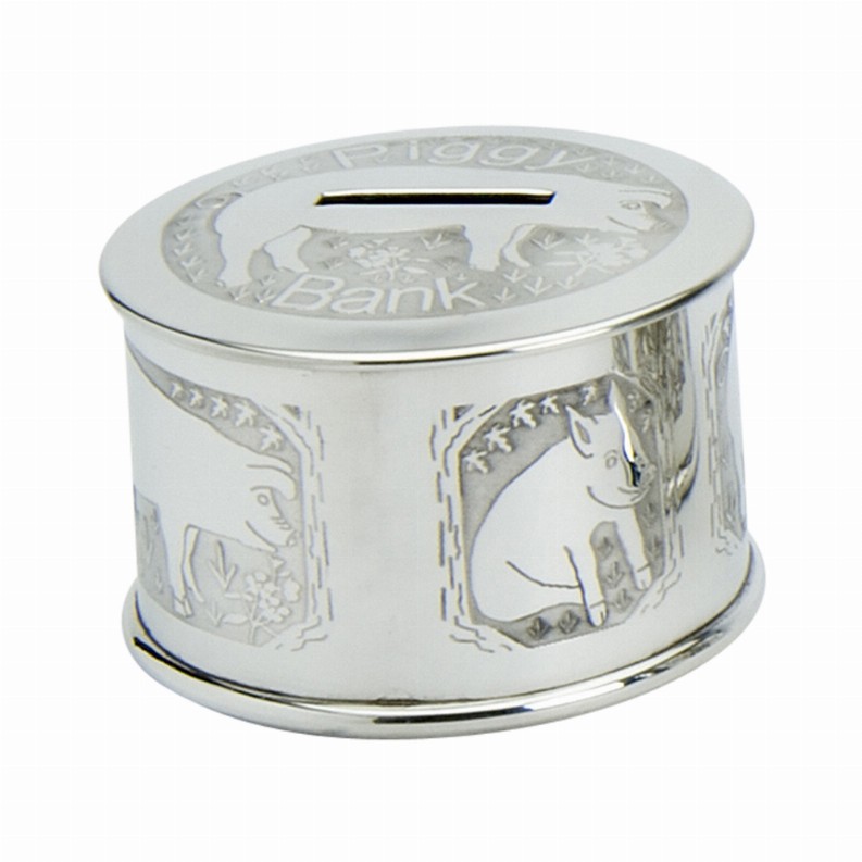 Money Box with Piggy Pewter
