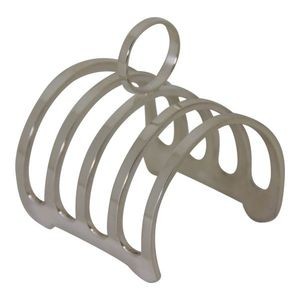 Round Toast Rack, Silver Plate