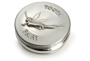 Round Tooth Fairy Box Pewter
