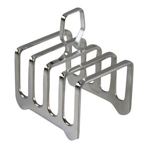 Square Toast Rack, Silver Plate