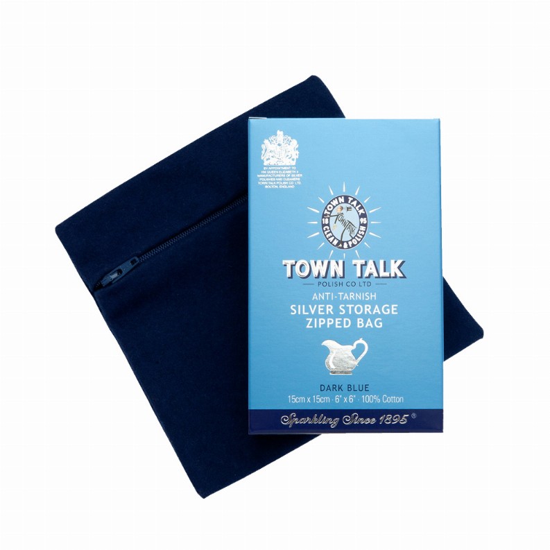 Town Talk Silver Storage Bag 6 x 6" Zipped