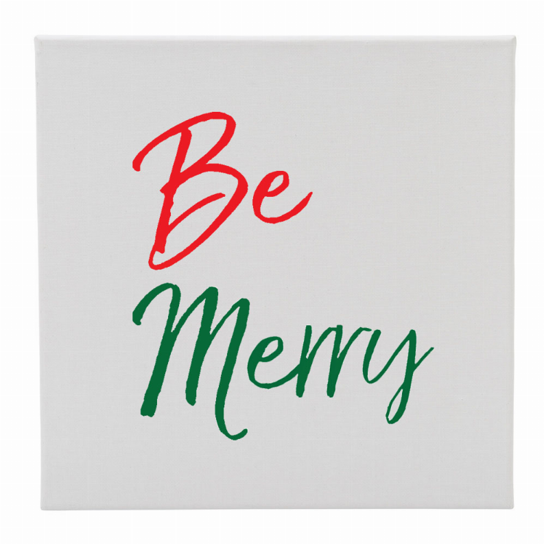 Canvas 12X12 Be Merry