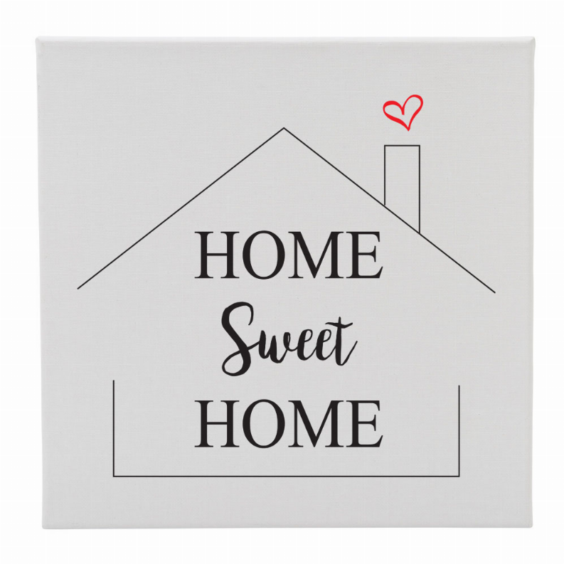 Canvas 12X12 Home Sweet Home (House)