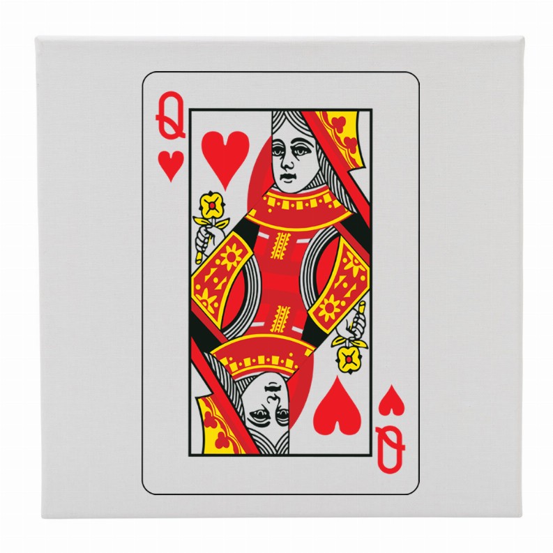 Canvas 12X12 Queen Of Hearts