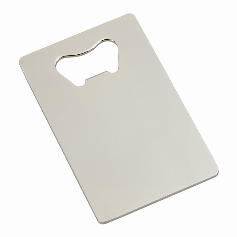 Credit Card Bottle Opener, Stainless Steel 3 3/8" X 2 1/8"
