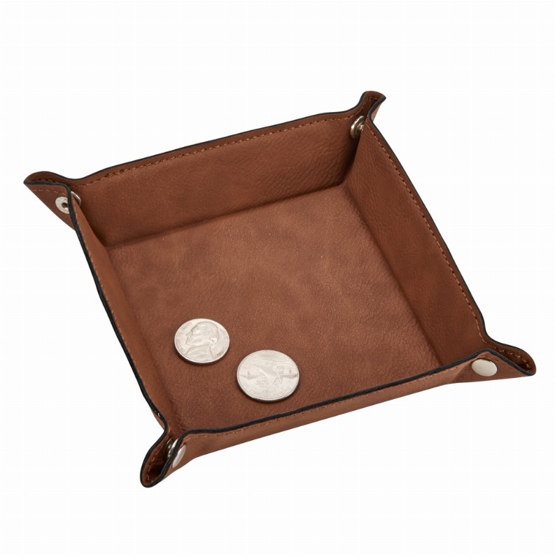 Leatherette Snap Tray, 5" Snapped