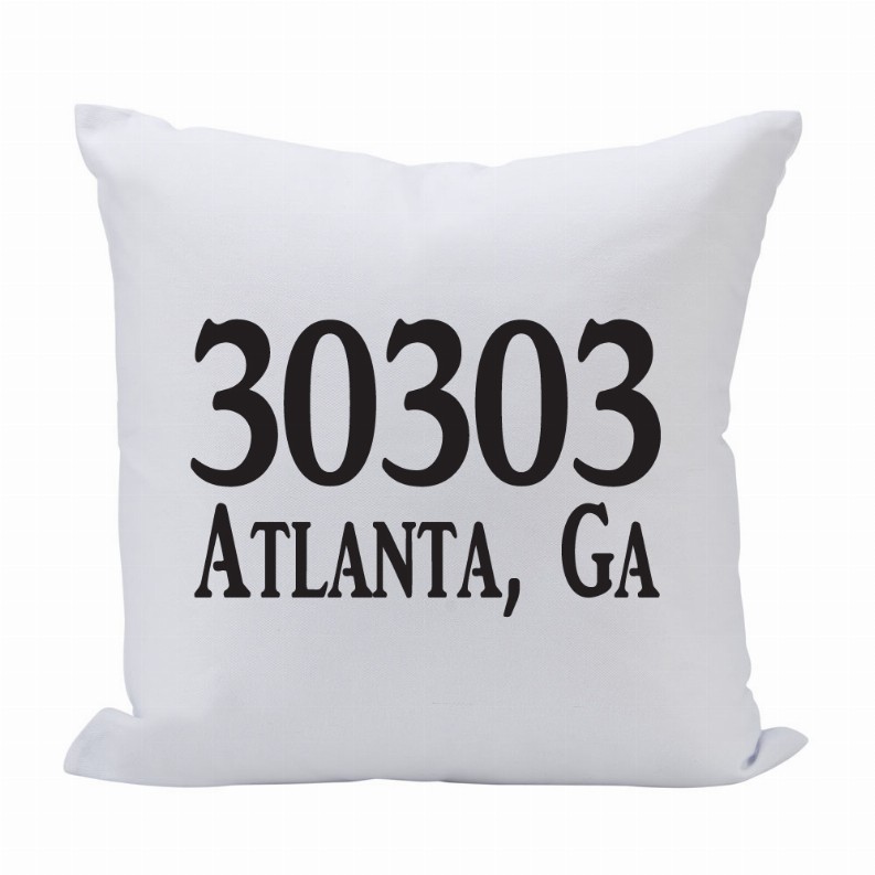 Pillow 16X16 Zip Code (Location)