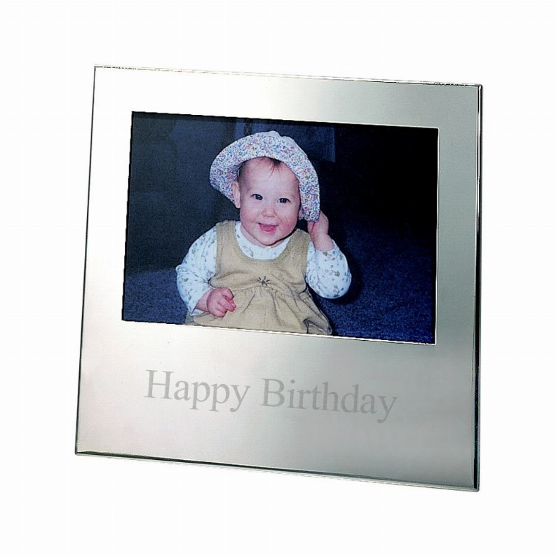 Silhouette Frame, Nickel Plated Holds 4" X 6" Photo