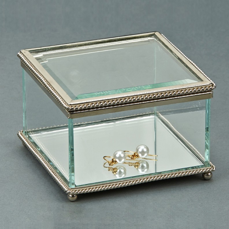 Square Hinged Box, Glass
