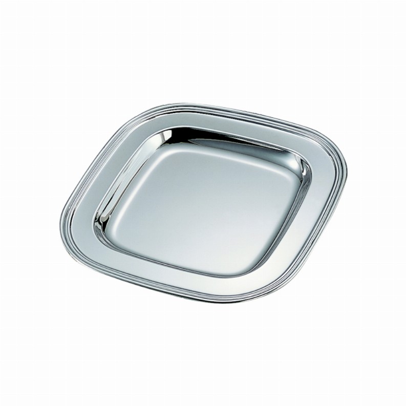 Square Tray, Nickel Plated