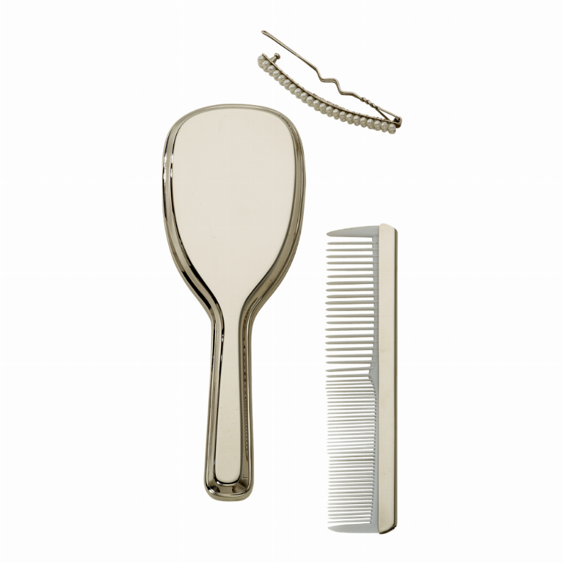 Comb/Brush - Girls, Nickel Plated 5" L Comb