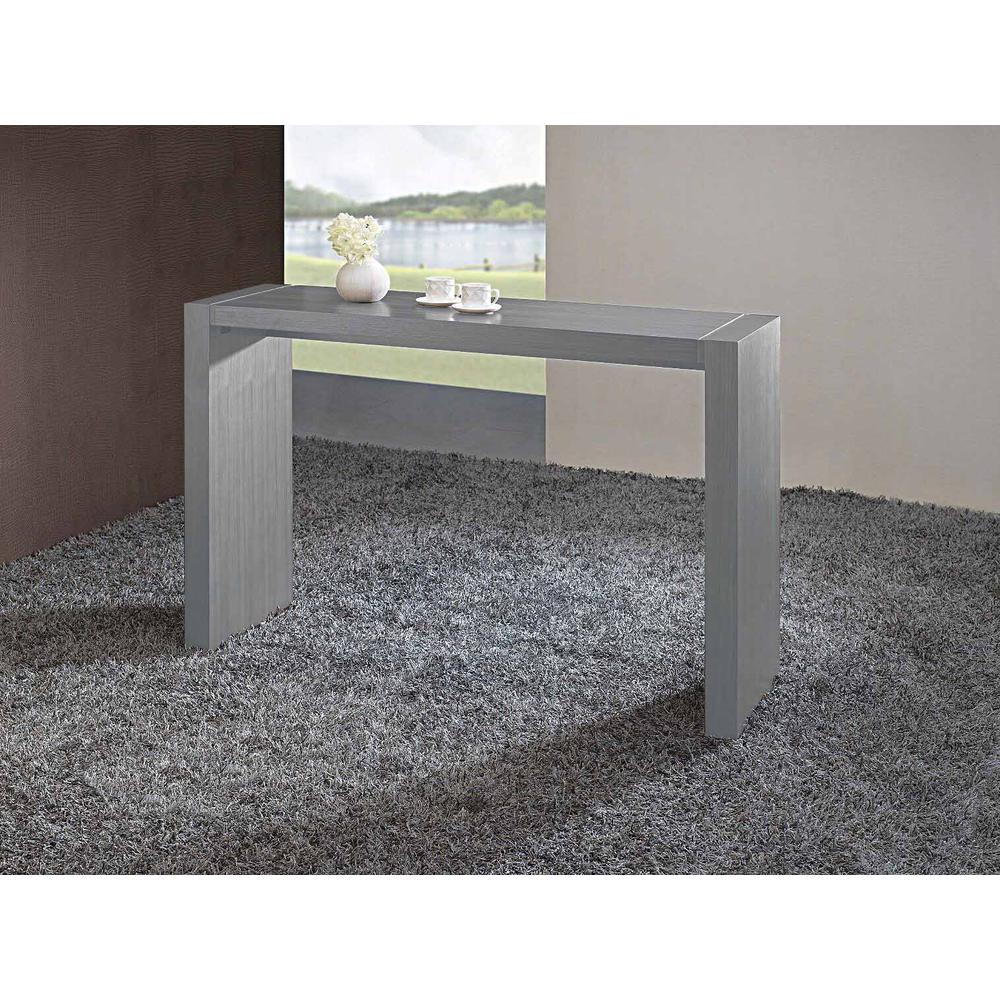 Mdf Lacquered Bar Table, 60"X18"X40", Gray
