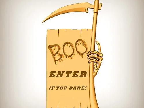 BOO Enter Sign