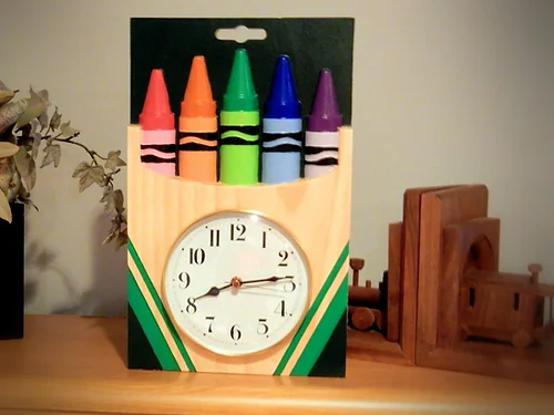 Crayon Box Clock