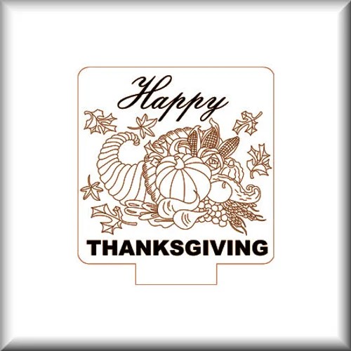 Happy Thanksgiving - 5 1/2" Solid Wood Base