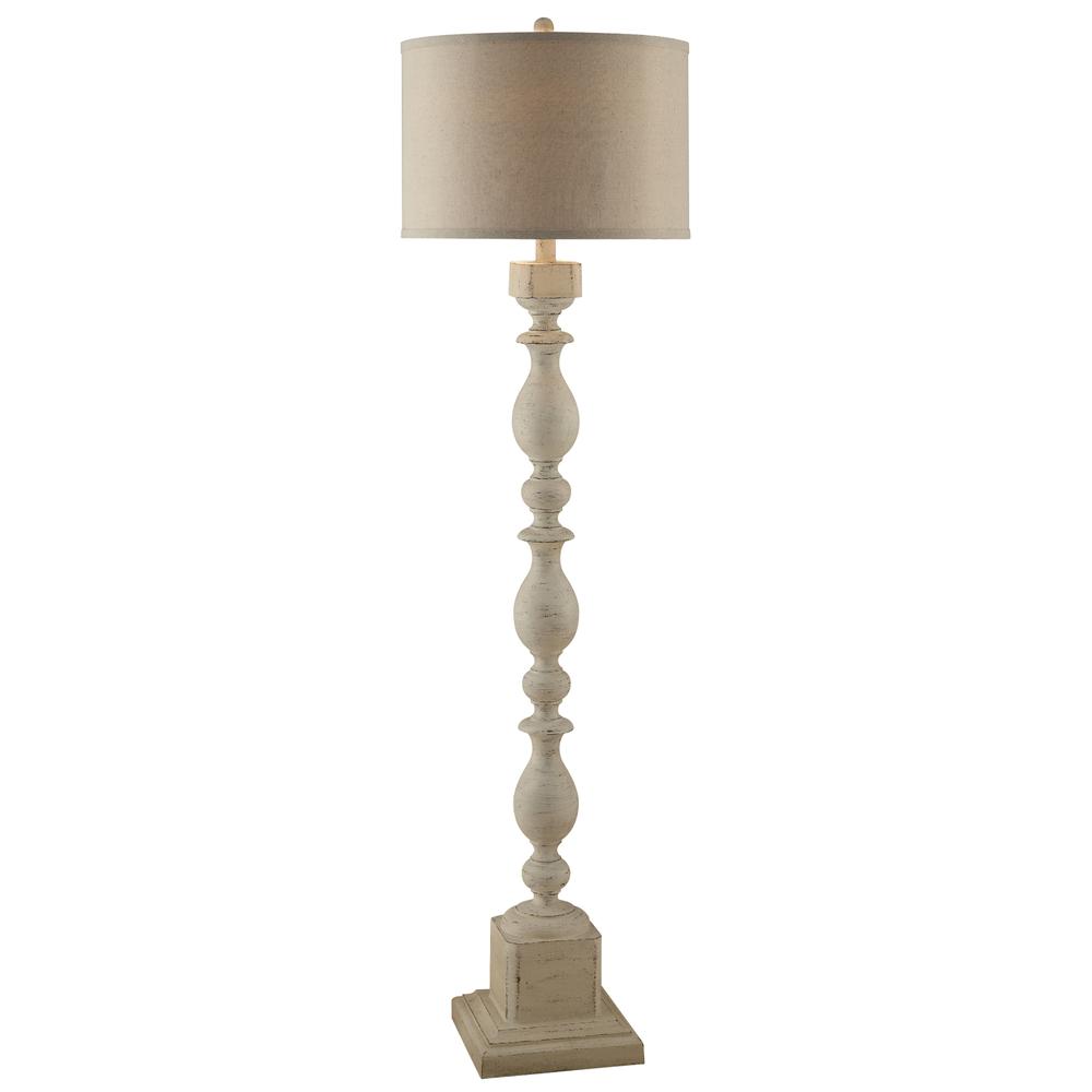 Wood Post Floor Lamp