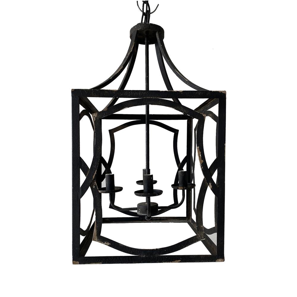 Evolution by Crestview Collection Maribelle Wood Sphere Pendant in White