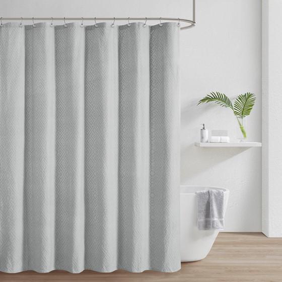 100% Cotton Shower Curtain Gray 72x72"