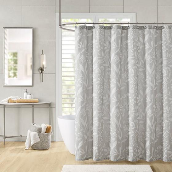 100% Cotton Shower Curtain Taupe 72x72"