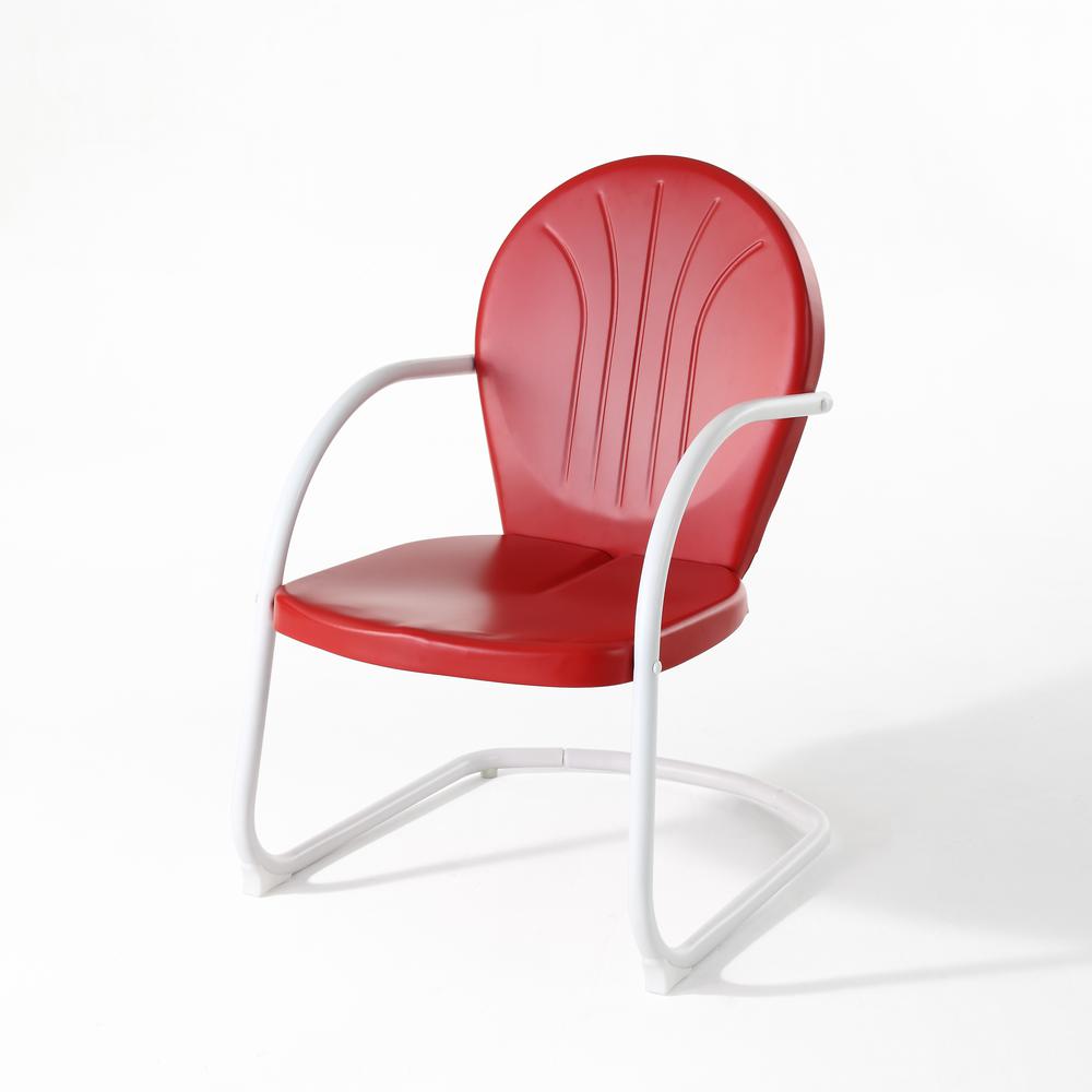 Griffith Outdoor Metal Armchair Bright Red Gloss