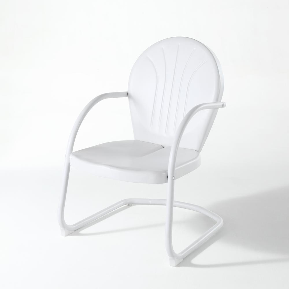 Griffith Outdoor Metal Armchair White Gloss