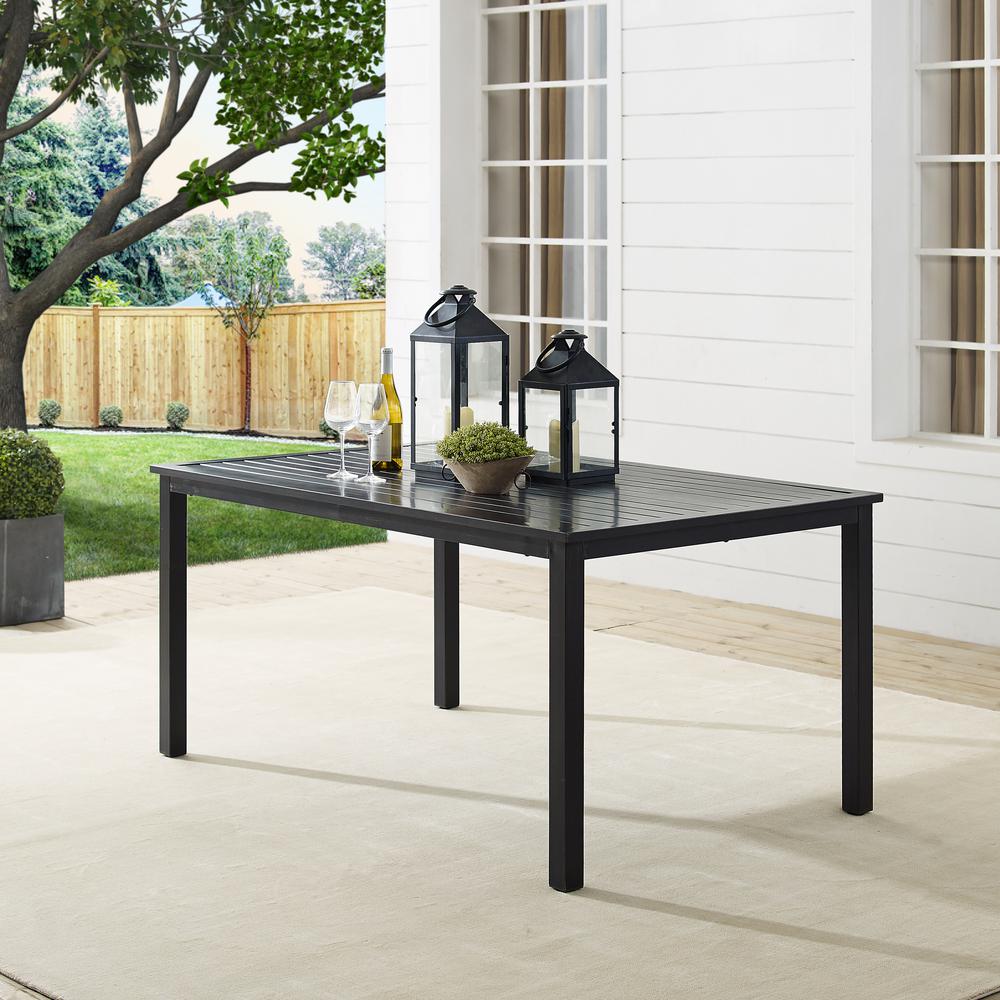 Kaplan Outdoor Metal Dining Table Oil Rubbed Bronze