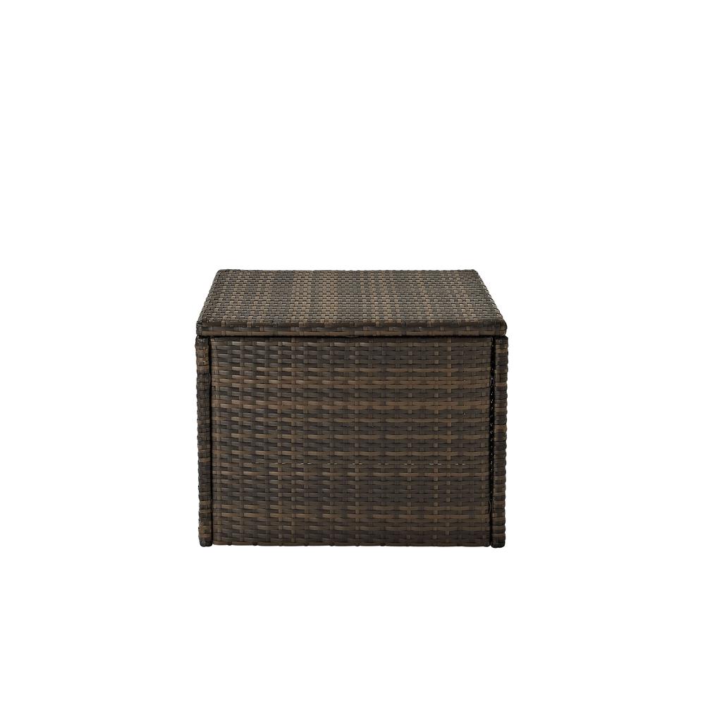 Palm Harbor Outdoor Wicker Coffee Sectional Table Brown