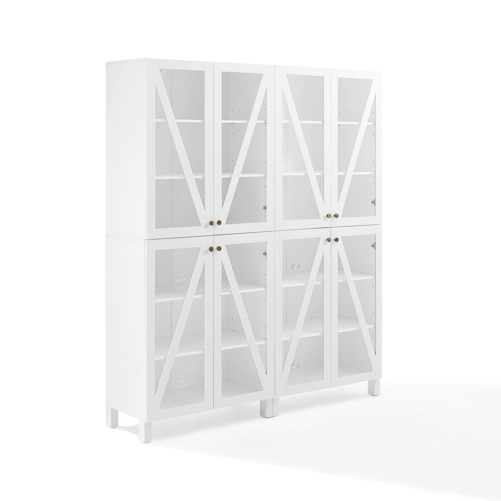 Cassai 2Pc Storage Pantry Set White - 2 Tall Pantries
